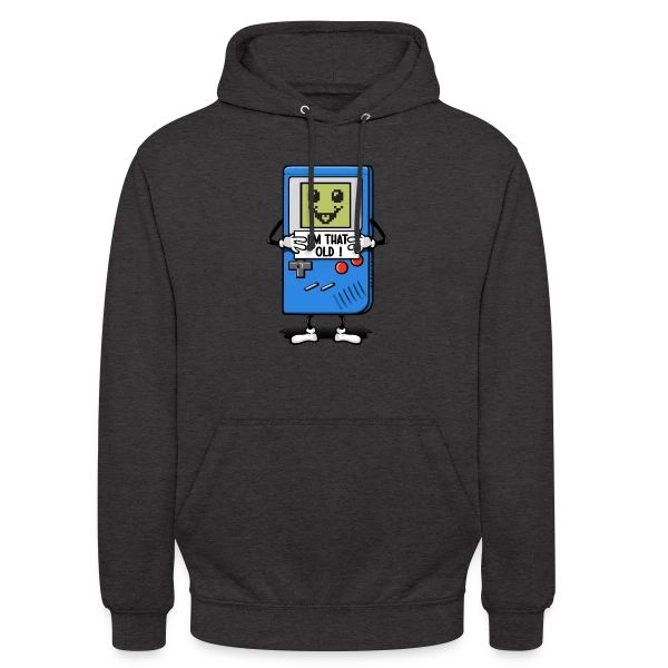 Vieux comme une console rétro sur Sweat-shirt à capuche unisexe