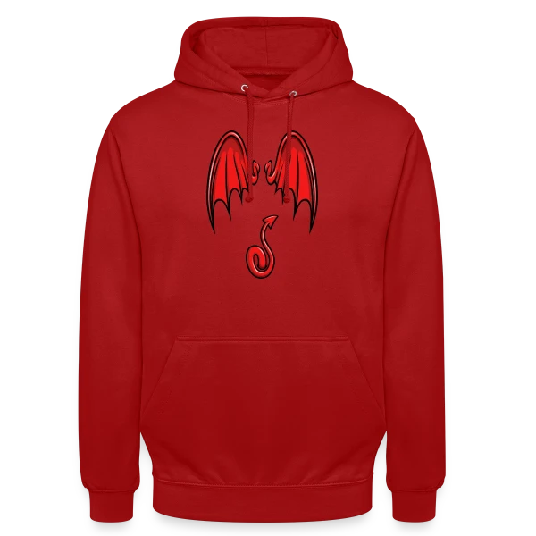 Ailes & Queue de Diable Cartoon sur Sweat-shirt à capuche unisexe