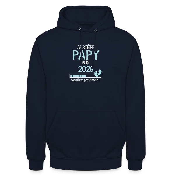 Arrière Papy en 2026 : Annonce de Grossesse Humour sur Sweat-shirt à capuche unisexe
