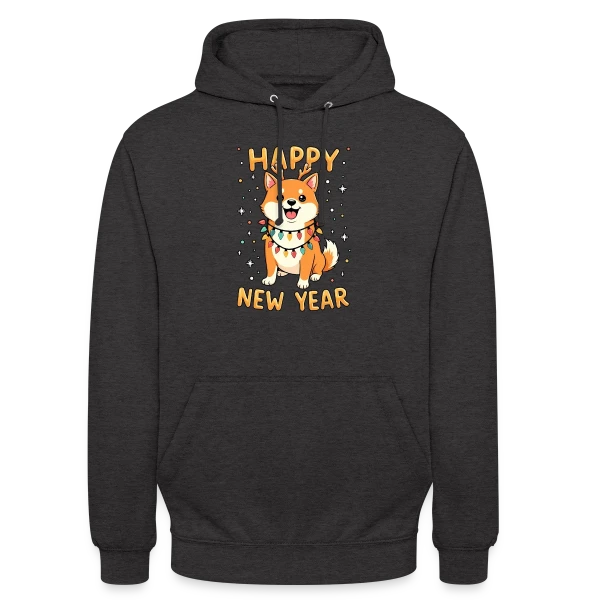 Shiba Inu Lumières de Noël - Fêtes de Fin d'Année sur Sweat-shirt à capuche unisexe