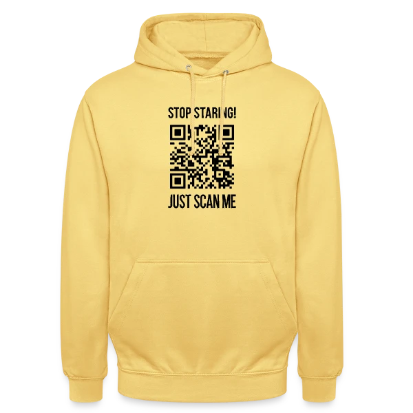 QR Code Gentillesse : Scanne et Sois Bienveillant sur Sweat-shirt à capuche unisexe