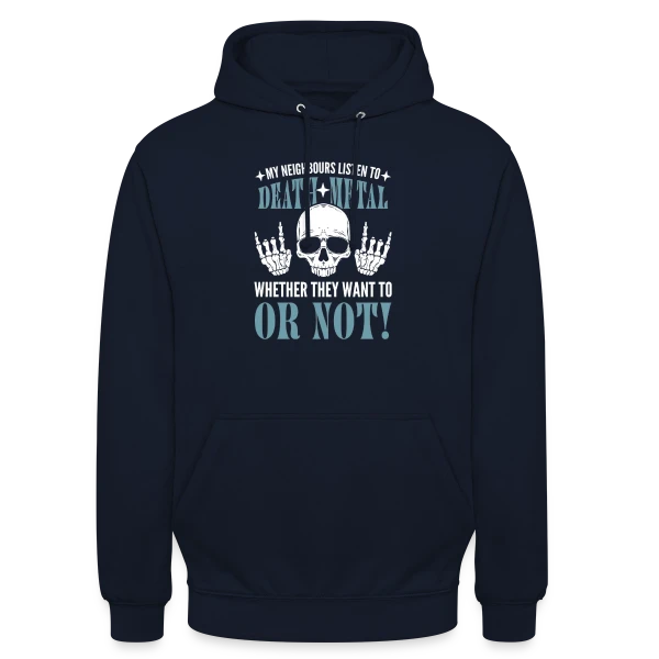 Hommage au Metal : Death, Trash & Hard Rock sur Sweat-shirt à capuche unisexe