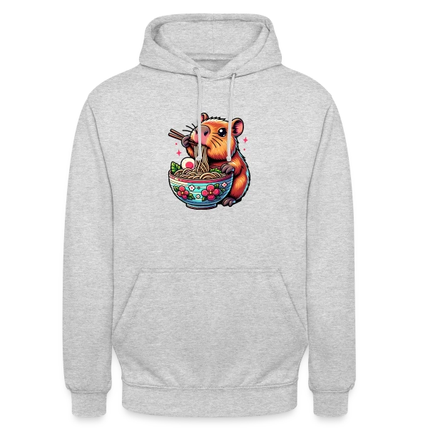 Capybara Mignon Ramen sur Sweat-shirt à capuche unisexe