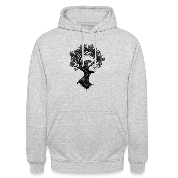 Arbre Femme Bohème Mystique sur Sweat-shirt à capuche unisexe