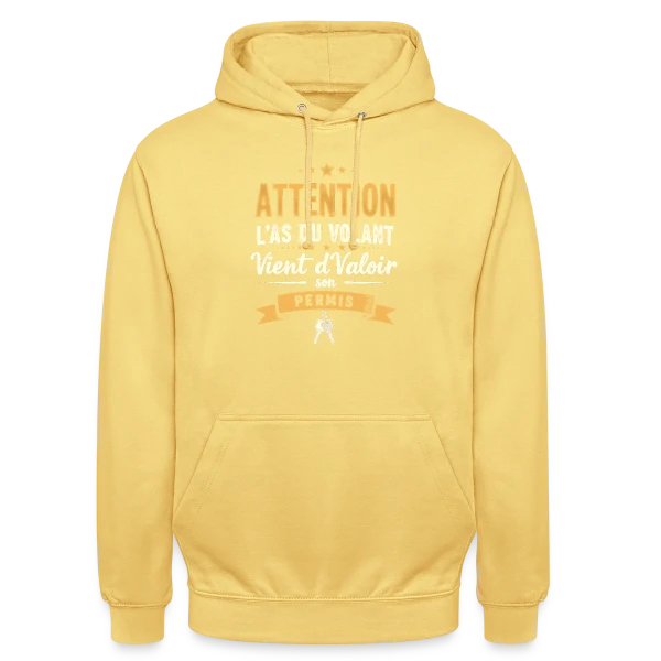 Humour Jeune Conducteur - Mon Permis en Poche sur Sweat-shirt à capuche unisexe