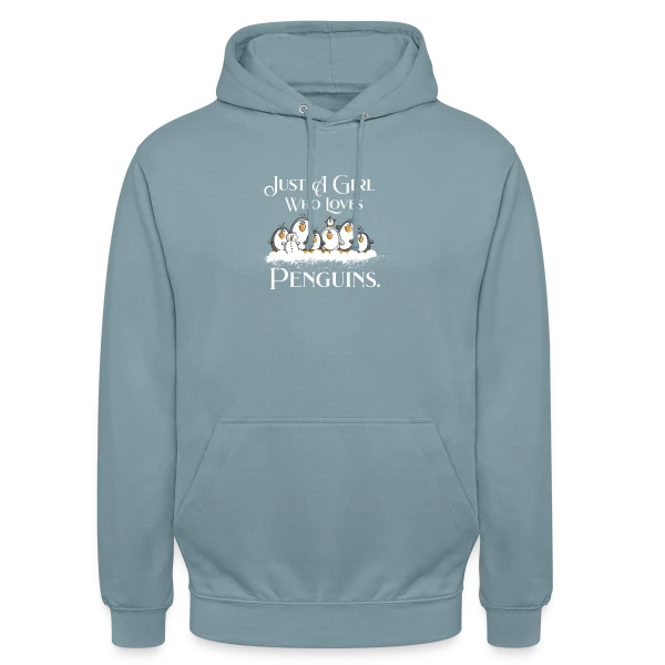 Juste une fille qui adore les pingouins - T-shirt humour sur Sweat-shirt à capuche unisexe