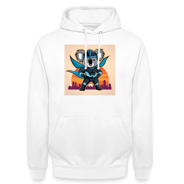 Super Koala Héroïque sur Sweat-shirt à capuche unisexe
