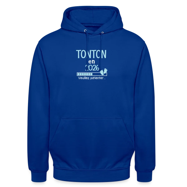 Annonce Grossesse Tonton 2026 - Futur Tonton Humour sur Sweat-shirt à capuche unisexe