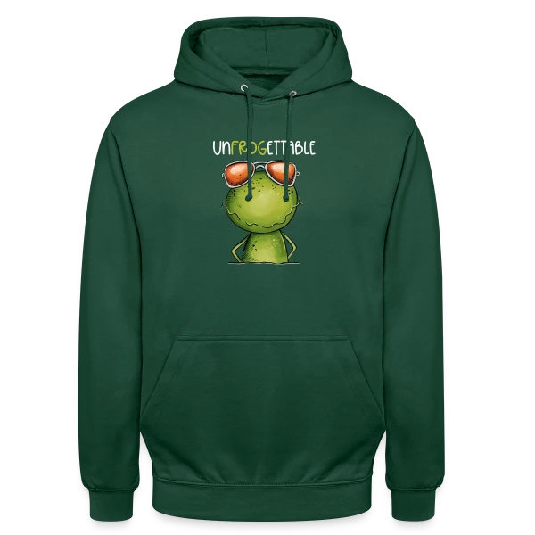 Grenouille Cool et Inoubliable sur Sweat-shirt à capuche unisexe
