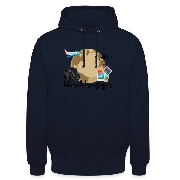 Voyageur du Monde Aventure sur Sweat-shirt à capuche unisexe