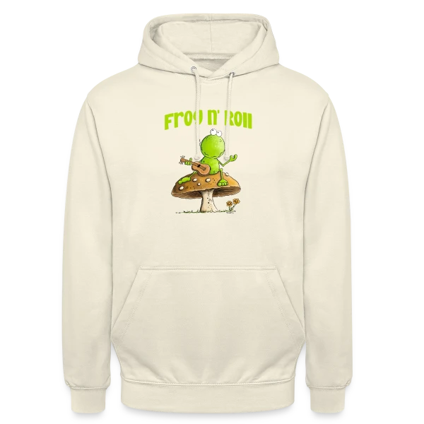 Grenouille guitariste cottagecore sur Sweat-shirt à capuche unisexe