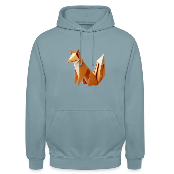 Renard Origami Géométrique sur Sweat-shirt à capuche unisexe