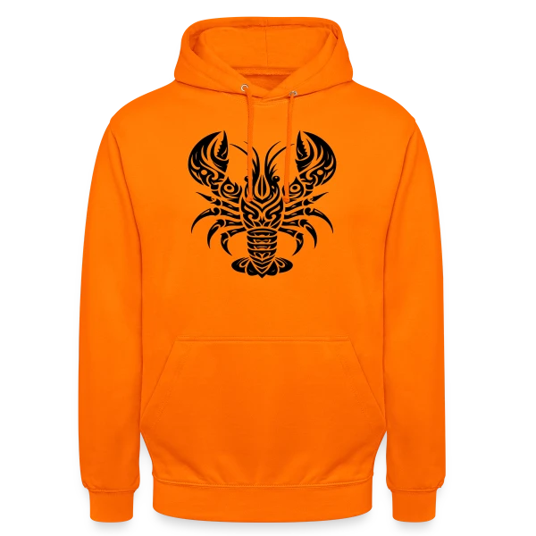 Homard Tribal - Art Océanique sur Sweat-shirt à capuche unisexe