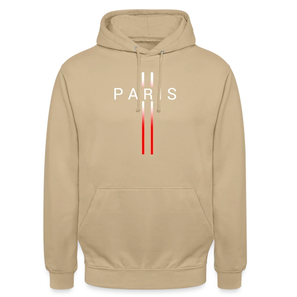 Motif Abstrait Rouge sur Sweat-shirt à capuche unisexe