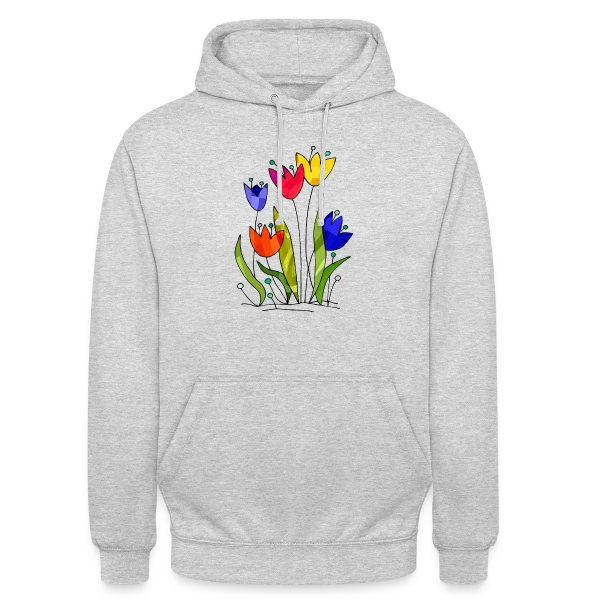 Bouquet de Fleurs sur Sweat-shirt à capuche unisexe