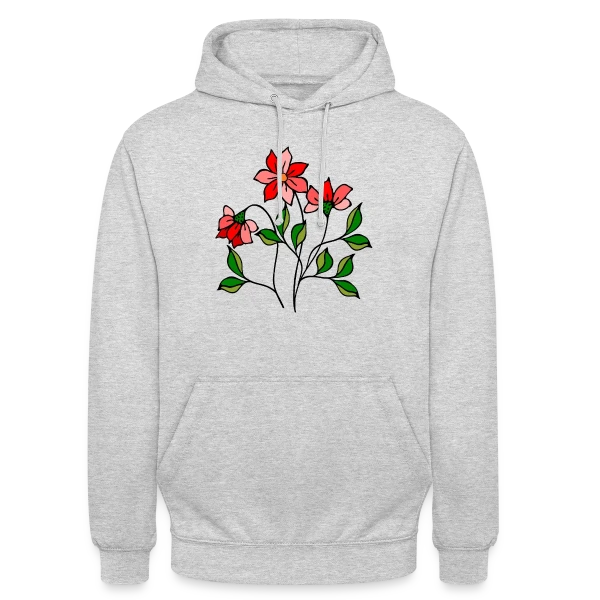 Fleurs Épanouies sur Sweat-shirt à capuche unisexe