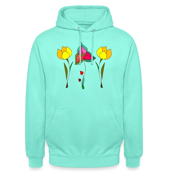 Jardin Fleuri Délicat sur Sweat-shirt à capuche unisexe