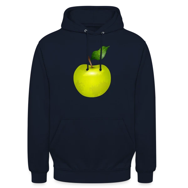 Pomme Verte Éclatante sur Sweat-shirt à capuche unisexe