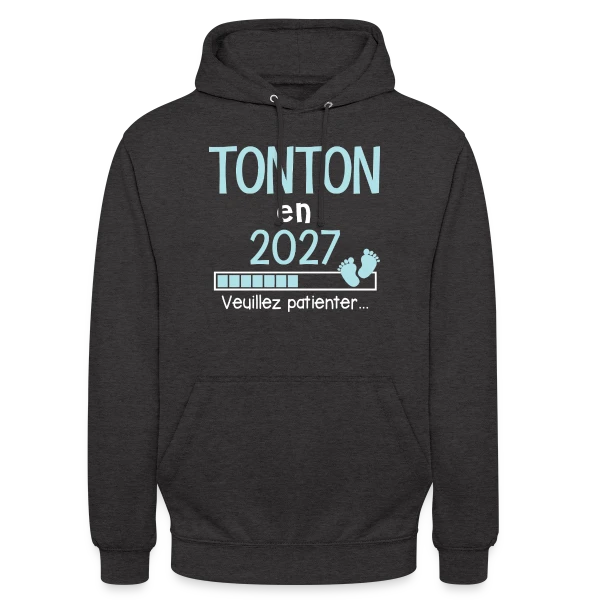 Super Tonton de l'Année - Cadeau Personnalisé sur Sweat-shirt à capuche unisexe