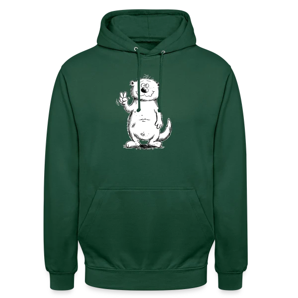 Loutre Zen sur Sweat-shirt à capuche unisexe