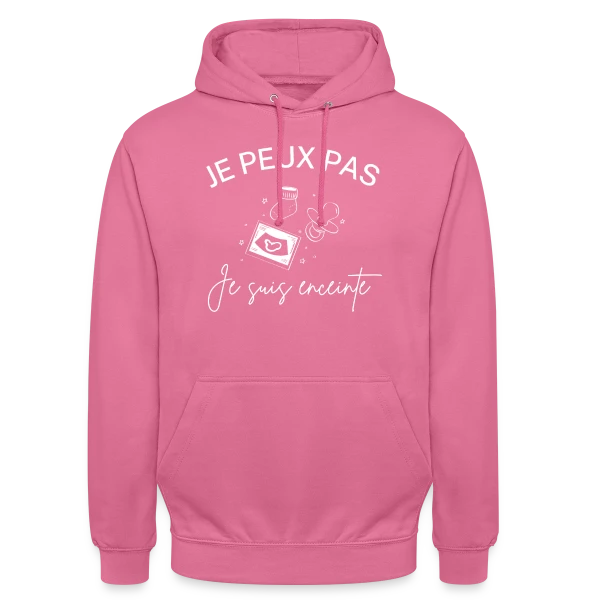 Je Peux Pas, Je Suis Enceinte ! sur Sweat-shirt à capuche unisexe