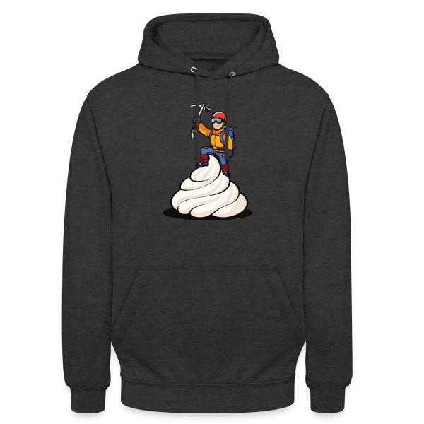 L'Alpiniste: Conquête des Sommets sur Sweat-shirt à capuche unisexe
