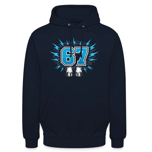 Grille Futuriste sur Sweat-shirt à capuche unisexe