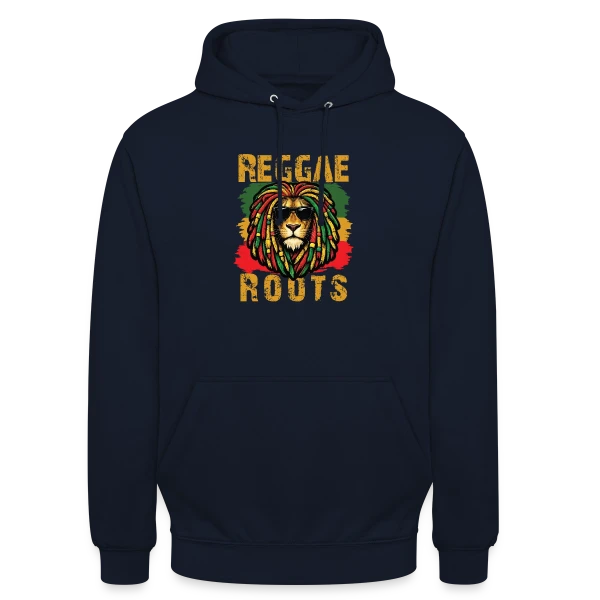 Lion Reggae Roots sur Sweat-shirt à capuche unisexe