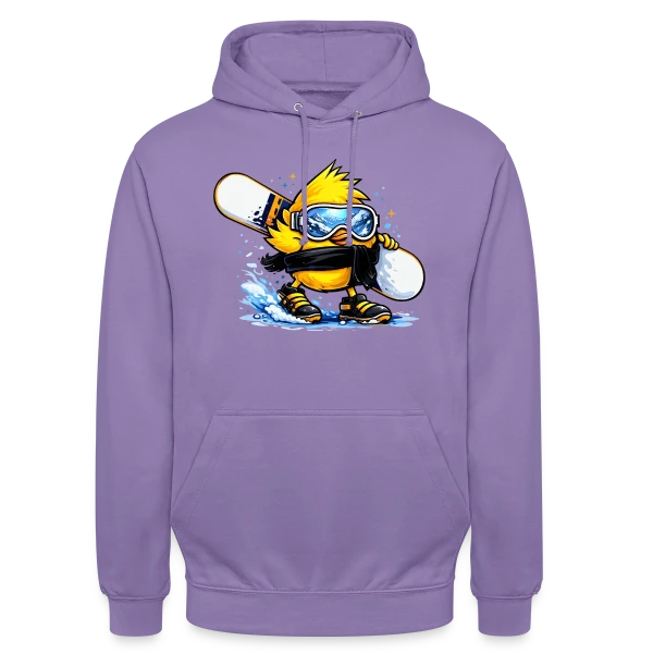 Snowboardeur Déglingué sur Sweat-shirt à capuche unisexe