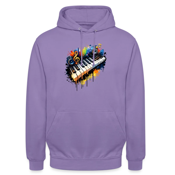 Piano Graffiti Urbain sur Sweat-shirt à capuche unisexe