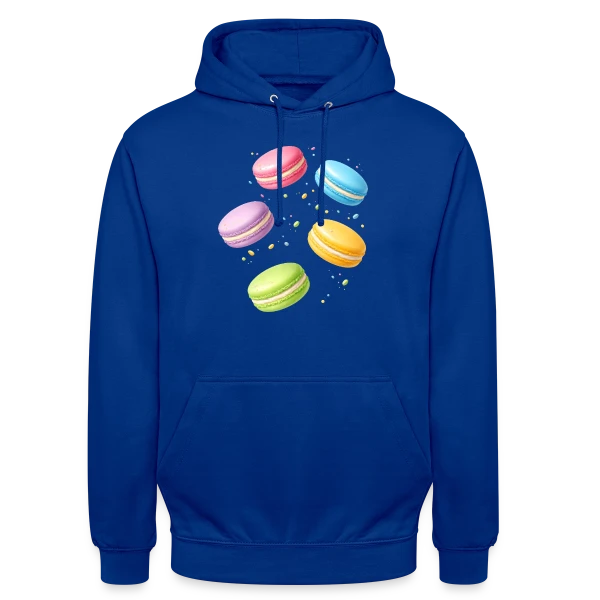 Macarons Colorés - Douceur Gourmande sur Sweat-shirt à capuche unisexe