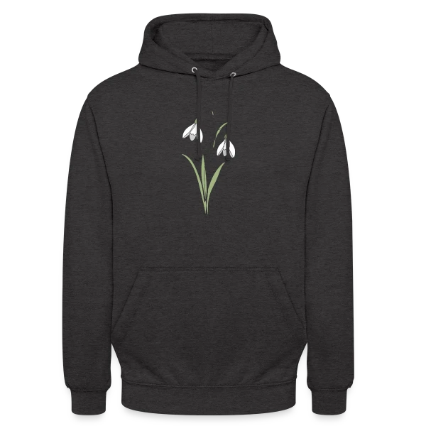 Line Art Perce-Neige sur Sweat-shirt à capuche unisexe