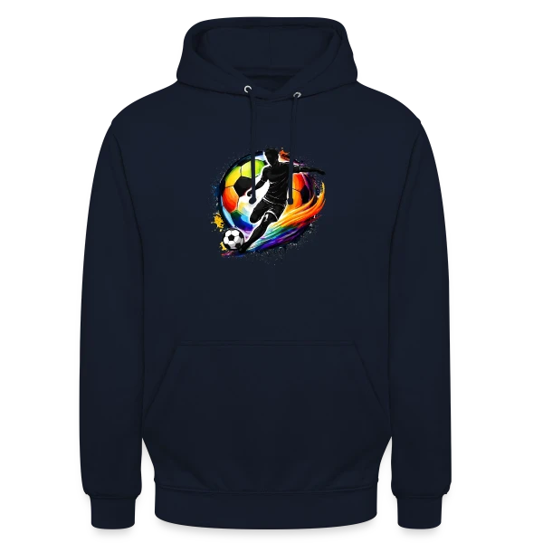 Ballon de Football Design 5 sur Sweat-shirt à capuche unisexe