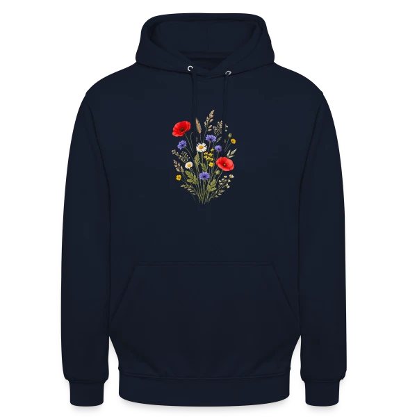 Fleurs Sauvages - Esprit Bohème Nature sur Sweat-shirt à capuche unisexe