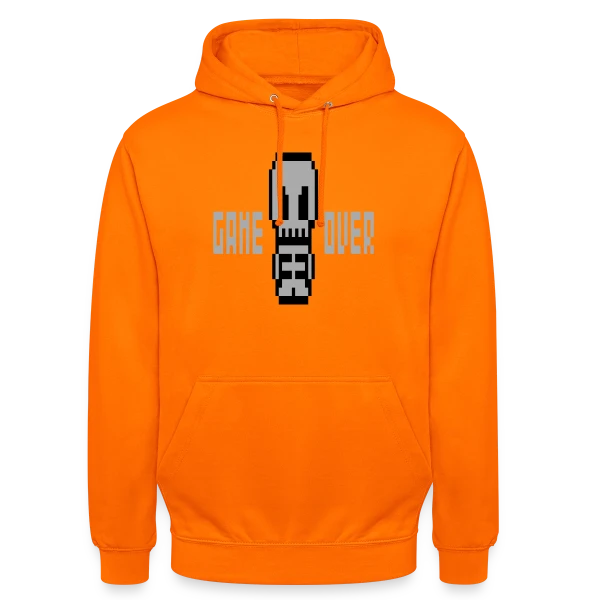 Pixelsquelette : L'Art Macabre en Pixel Art sur Sweat-shirt à capuche unisexe