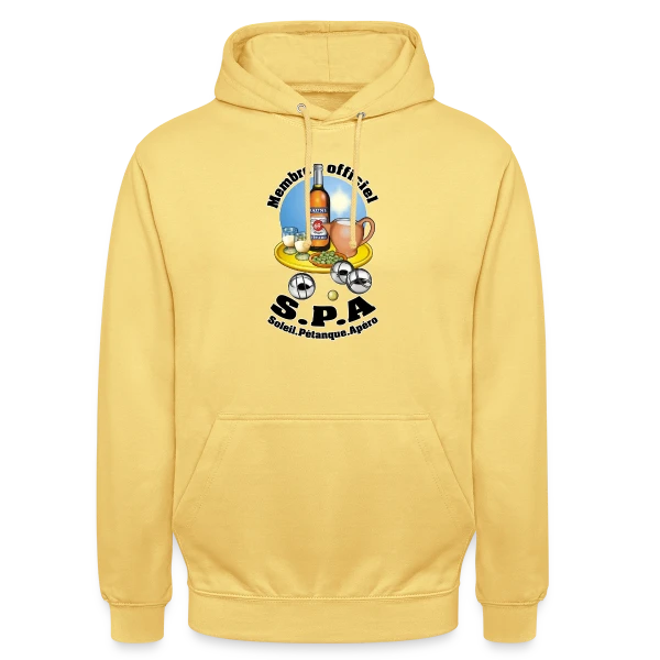 Club S.P.A : Soleil, Pétanque, Apéro ! sur Sweat-shirt à capuche unisexe