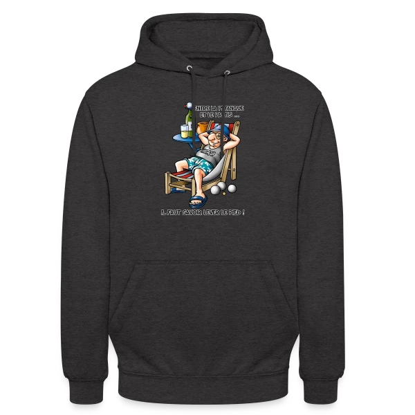 Entre la Pétanque et l'Apéro sur Sweat-shirt à capuche unisexe