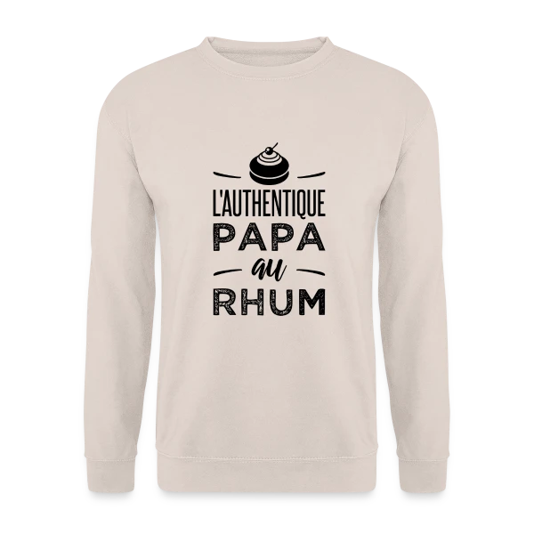 L'Authentique Papa au Rhum sur Sweat-shirt Unisexe