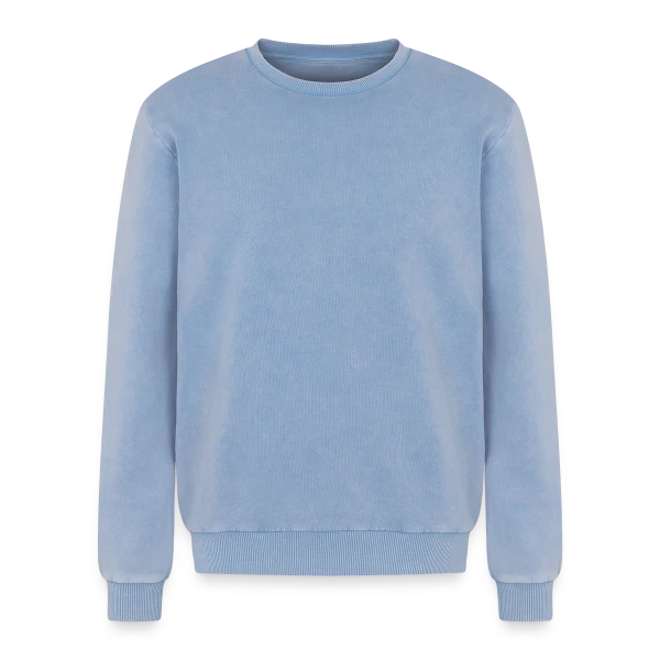 Maquette de Sweatshirt unisexe Premium acid-wash en coton à personnaliser
