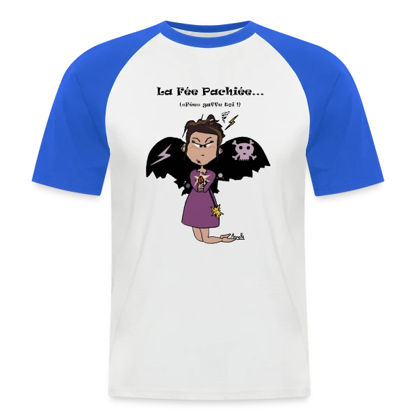Fée Sans Chichis sur T-shirt baseball manches courtes Homme