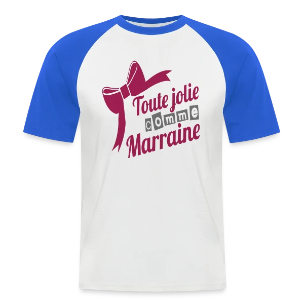 Ma Marraine Adorée, Toujours Jolie sur T-shirt baseball manches courtes Homme