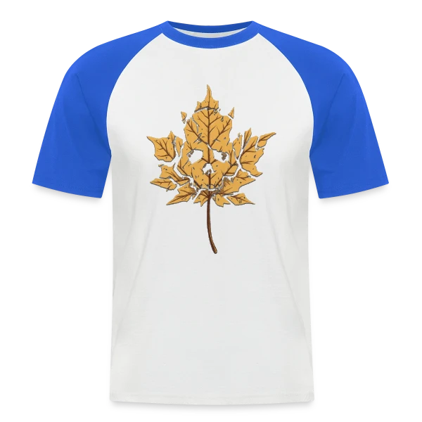 Feuille Morte Stylisée sur T-shirt baseball manches courtes Homme
