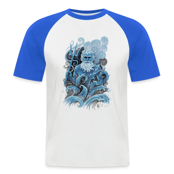 Poséidon: Le Maître des Océans sur T-shirt baseball manches courtes Homme
