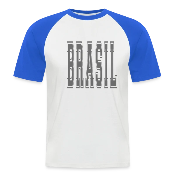 Fierté Brésilienne Football sur T-shirt baseball manches courtes Homme