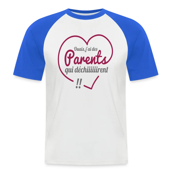 Super Parents qui Déchirent sur T-shirt baseball manches courtes Homme