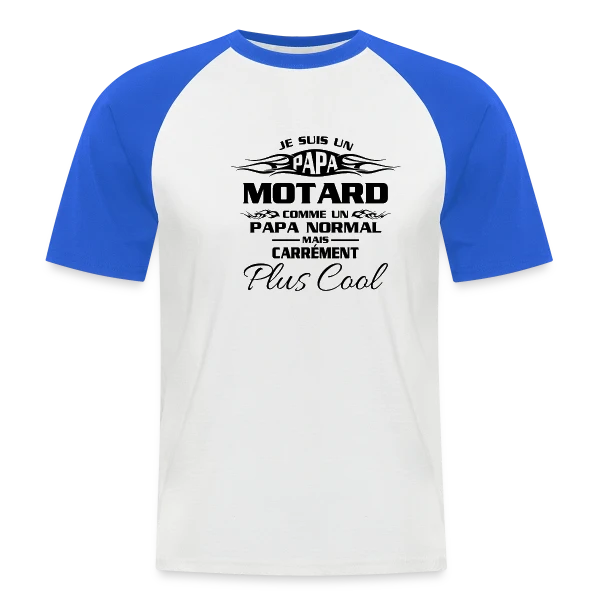 Esprit Motard Passionné sur T-shirt baseball manches courtes Homme