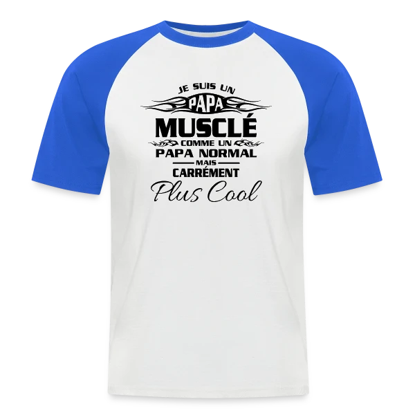 Esprit Musclé & Fitness sur T-shirt baseball manches courtes Homme