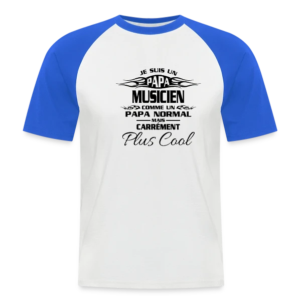 Passion Musique et Artiste sur T-shirt baseball manches courtes Homme