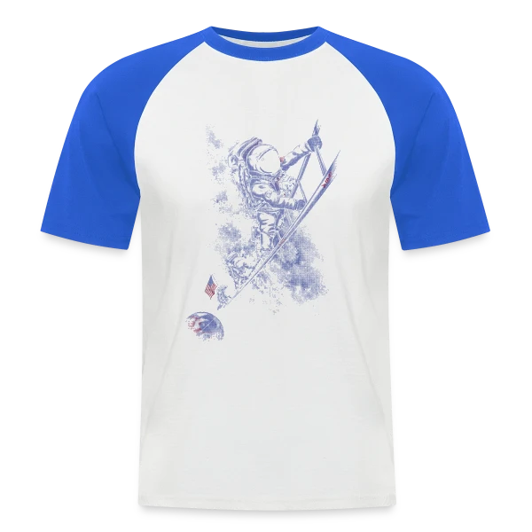 Juillet 69 : Mission Déglinguée sur T-shirt baseball manches courtes Homme