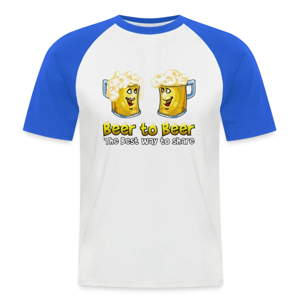 Bières entre Amis sur T-shirt baseball manches courtes Homme